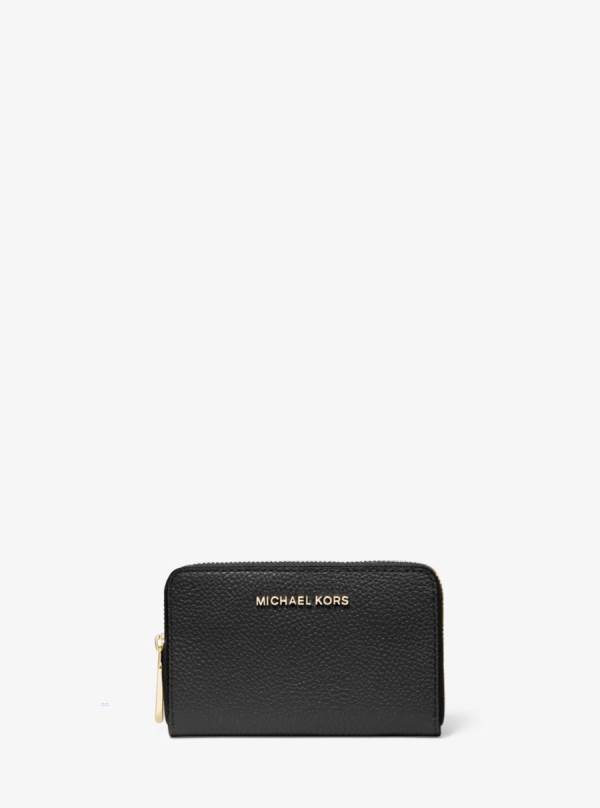 Damske Penazenky Michael Kors Small Pebbled Leather Čierne - Doplnky Michael Kors Nejlevnejsi | WAXDV-3784